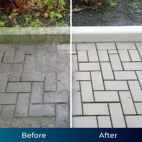 Qinux AquoXis Pressure Washer Before vs After results