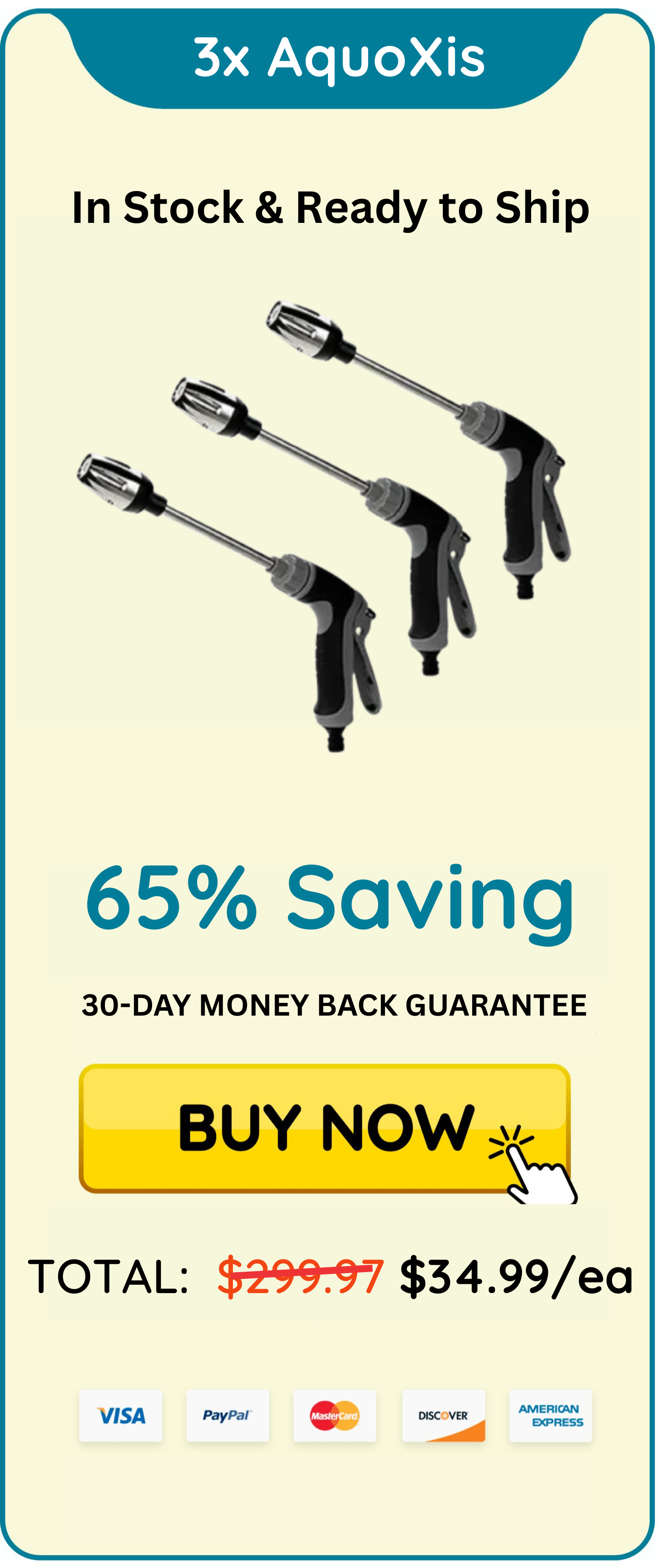 Best Seller Triple Qinux AquoXis Pressure Washer at 65% Discount